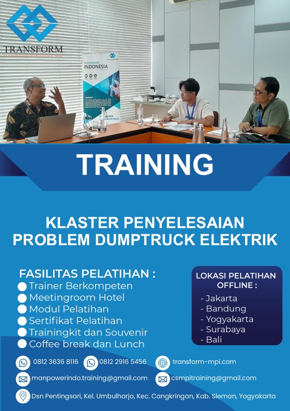 Training Klaster Penyelesaian Problem Dumptruck Elektrik
