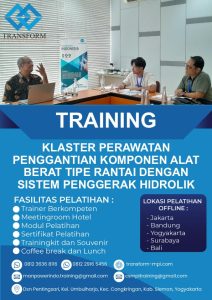 Training Klaster Perawatan Penggantian Komponen Alat Berat Tipe Rantai dengan Sistem Penggerak Hidrolik