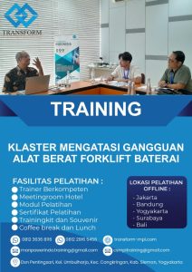 Training Klaster Mengatasi Gangguan Alat Berat Forklift Baterai