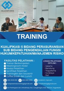 Training Kualifikasi 5 Bidang Perasuransian Sub Bidang Pengendalian Fungsi Hukum/Kepatuhan/Manajemen Risiko