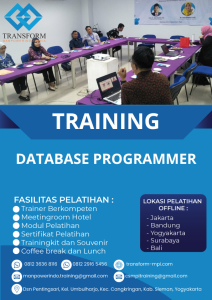 TRAINING DATABASE PROGRAMMER