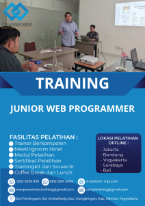 TRAINING JUNIOR WEB PROGRAMMER