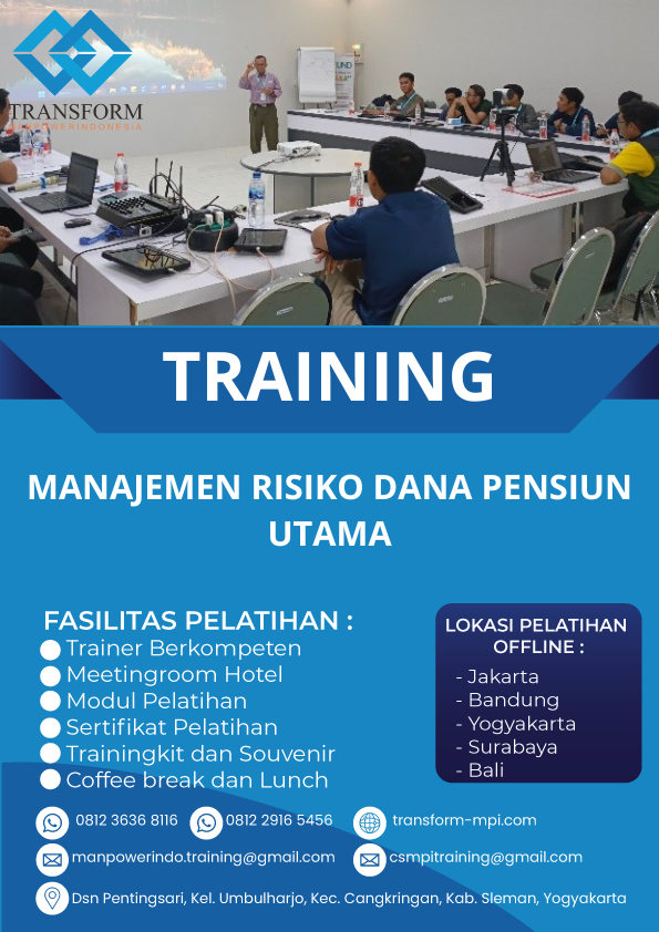 TRAINING MANAJEMEN RISIKO DANA PENSIUN UTAMA