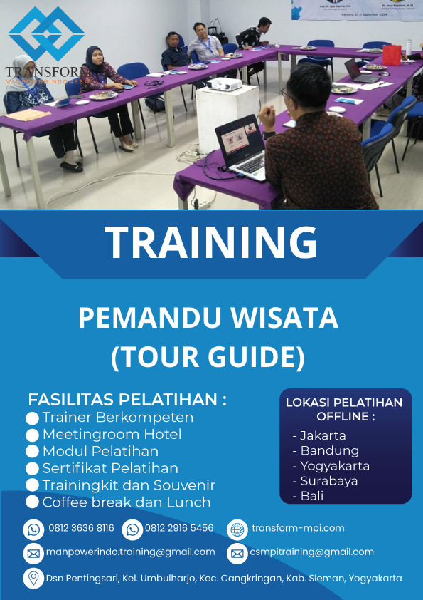 TRAINING PEMANDU WISATA (TOUR GUIDE)