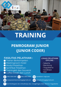 TRAINING PEMROGRAM JUNIOR (JUNIOR CODER)