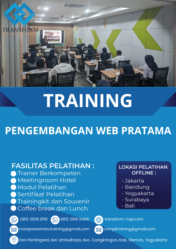 TRAINING PENGEMBANGAN WEB PRATAMA