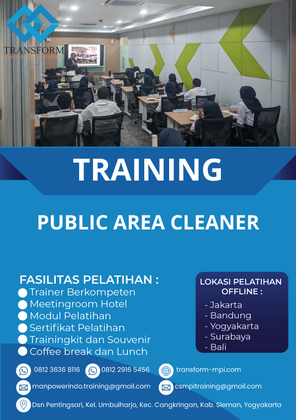 TRAINING PUBLIC AREA CLEANER