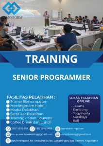 TRAINING SENIOR PROGRAMMER