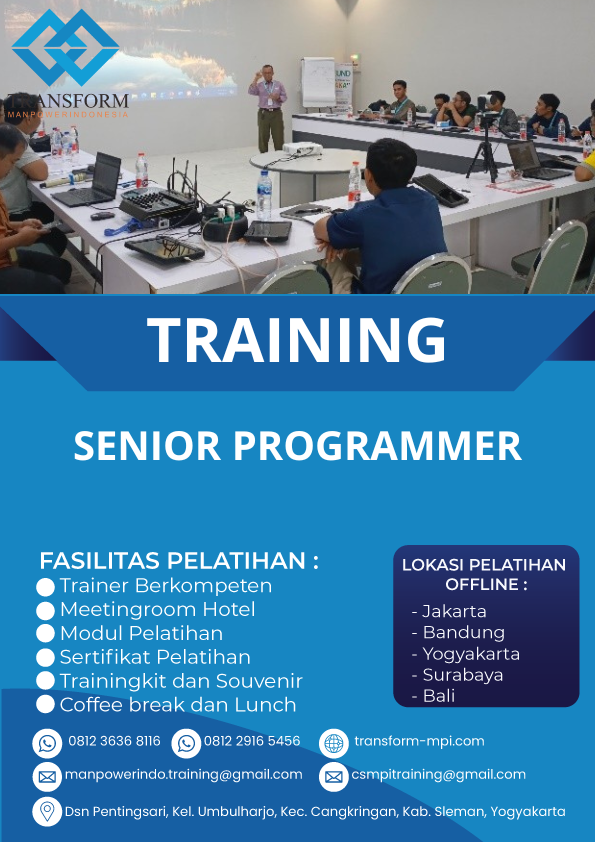 TRAINING SENIOR PROGRAMMER
