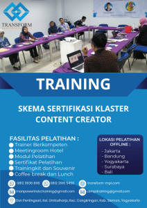 TRAINING SKEMA SERTIFIKASI KLASTER CONTENT CREATOR