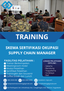 TRAINING SKEMA SERTIFIKASI OKUPASI SUPPLY CHAIN MANAGER
