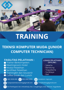 TRAINING TEKNISI KOMPUTER MUDA (JUNIOR COMPUTER TECHNICIAN)