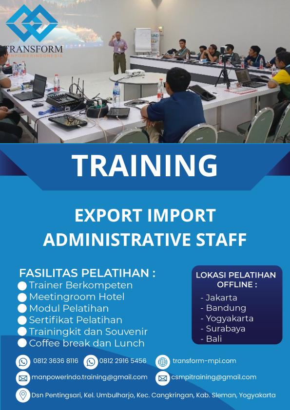 TRAINING EXPORT IMPORT ADMINISTRATIVE STAFF