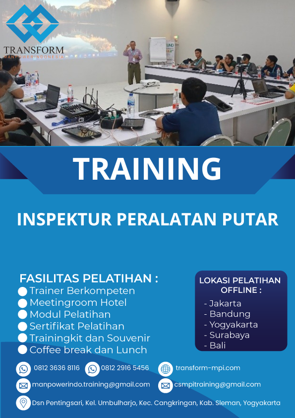 TRAINING INSPEKTUR PERALATAN PUTAR
