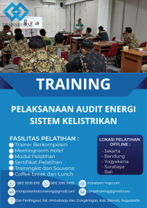 TRAINING PELAKSANAAN AUDIT ENERGI SISTEM KELISTRIKAN
