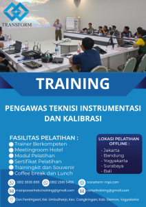 TRAINING PENGAWAS TEKNISI INSTRUMENTASI DAN KALIBRASI