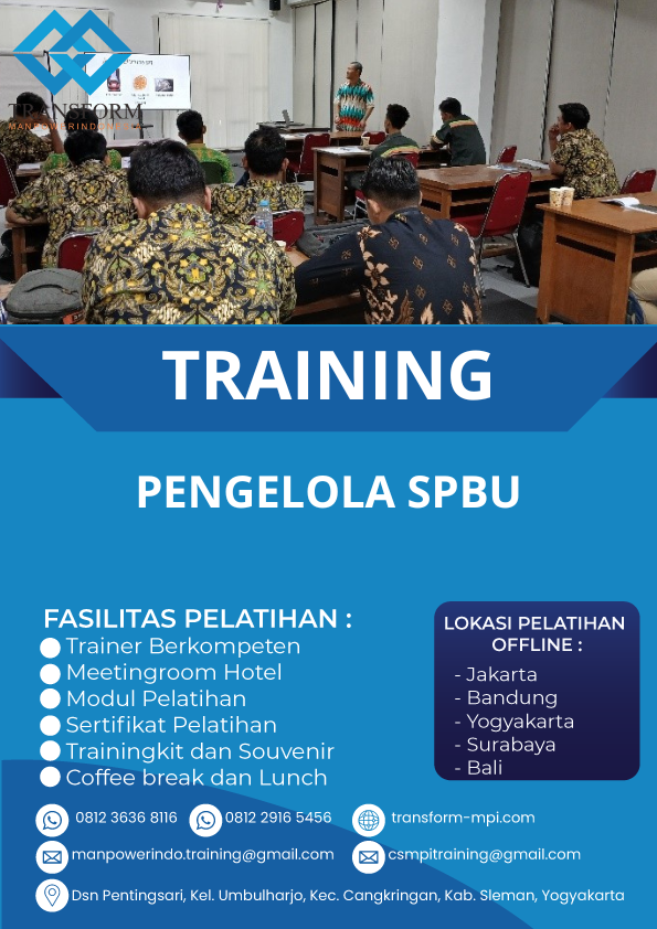 TRAINING PENGELOLA SPBU