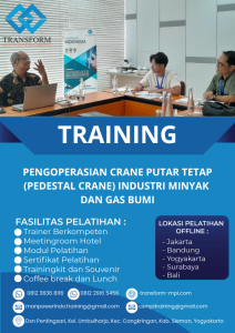 TRAINING PENGOPERASIAN CRANE PUTAR TETAP (PEDESTAL CRANE) INDUSTRI MINYAK DAN GAS BUMI