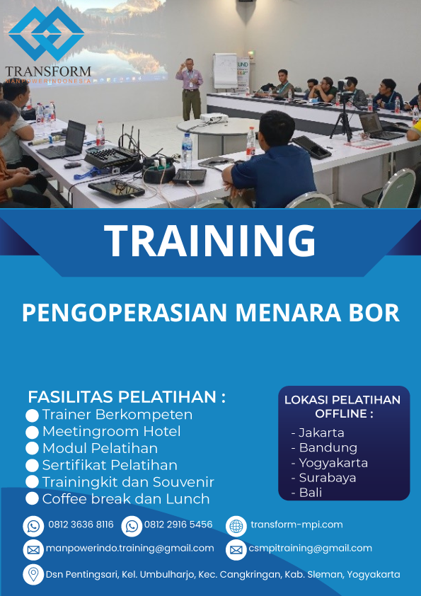 TRAINING PENGOPERASIAN MENARA BOR
