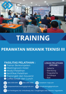TRAINING PERAWATAN MEKANIK TEKNISI III