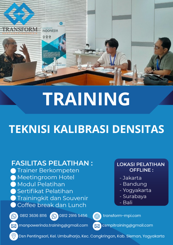 TRAINING TEKNISI KALIBRASI DENSITAS