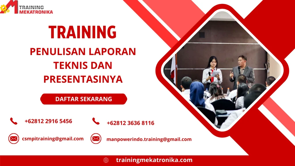 TRAINING PENULISAN LAPORAN TEKNIS DAN PRESENTASINYA