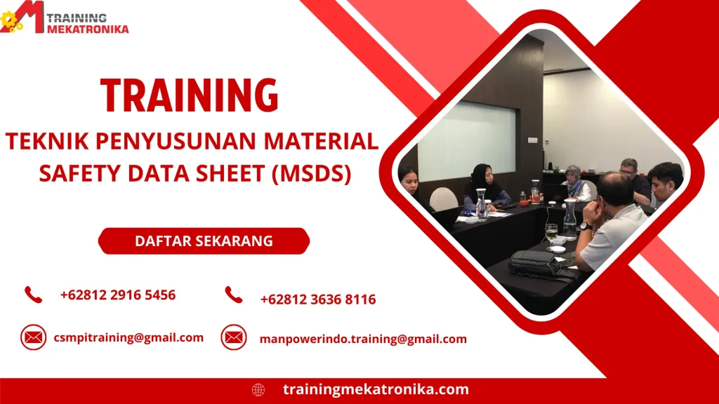 TRAINING TEKNIK PENYUSUNAN MATERIAL SAFETY DATA SHEET (MSDS)