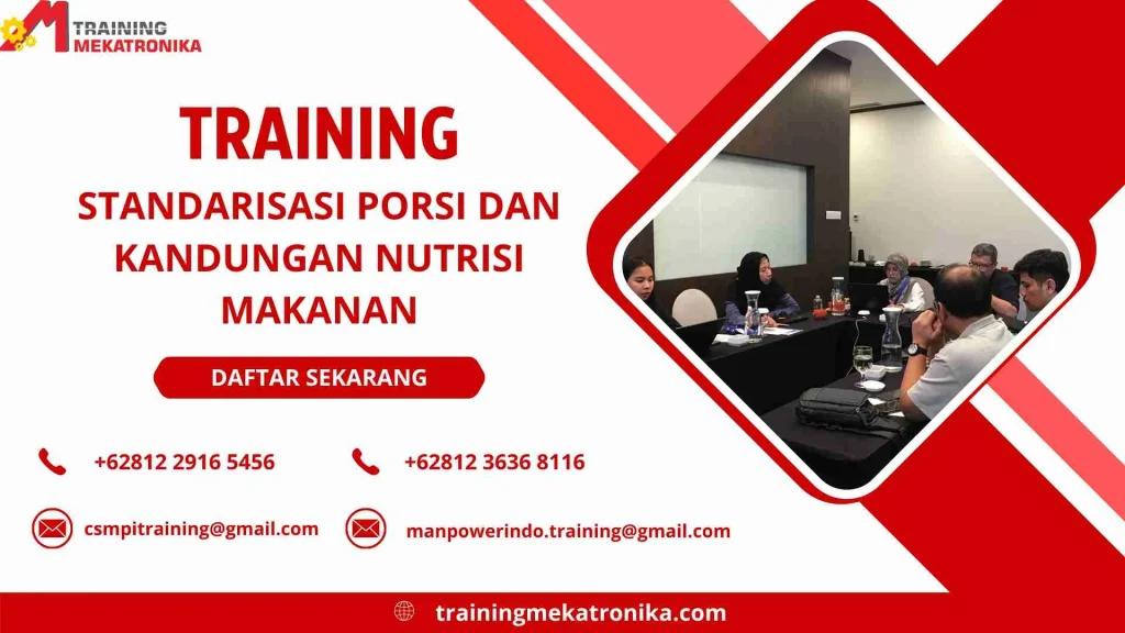 training kandungan nutrisi makanan