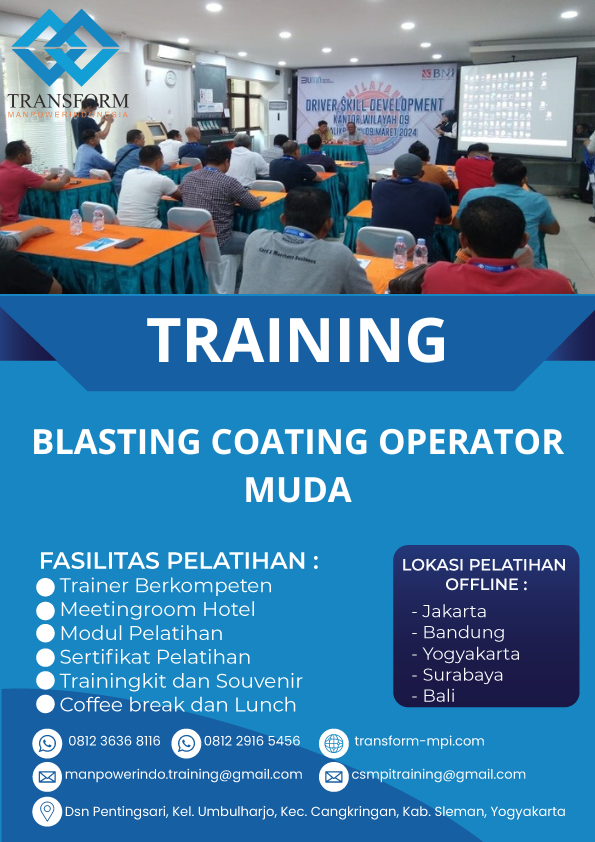 TRAINING BLASTING COATING OPERATOR MUDA