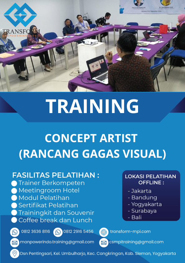 TRAINING CONCEPT ARTIST (RANCANG GAGAS VISUAL)