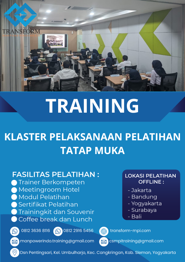 TRAINING KLASTER PELAKSANAAN PELATIHAN TATAP MUKA