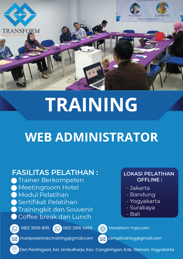 TRAINING WEB ADMINISTRATOR
