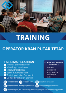 TRAINING OPERATOR KRAN PUTAR TETAP