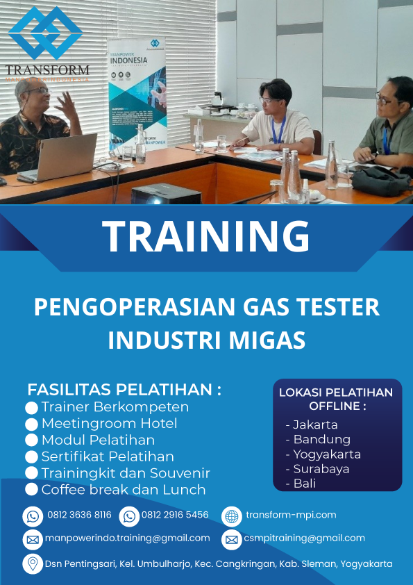 TRAINING PENGOPERASIAN GAS TESTER INDUSTRI MIGAS