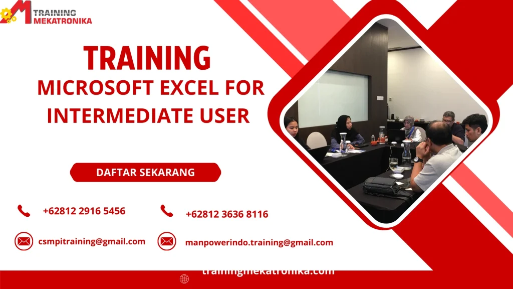 TRAINING MICROSOFT EXCEL FOR INTERMEDIATE USER